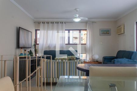 Sala de apartamento para alugar com 3 quartos, 190m² em Balneario Cidade Atlantica, Guarujá