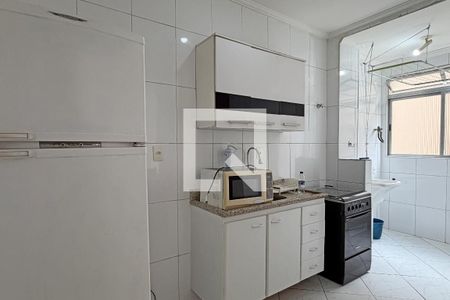 Cozinha  de kitnet/studio para alugar com 1 quarto, 32m² em Boqueirão, Santos