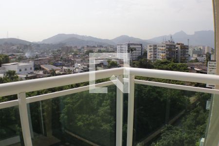 Varanda da Sala de kitnet/studio à venda com 1 quarto, 40m² em Taquara, Rio de Janeiro