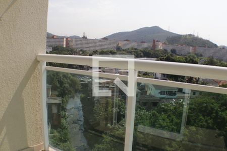 Varanda da Sala de kitnet/studio à venda com 1 quarto, 40m² em Taquara, Rio de Janeiro