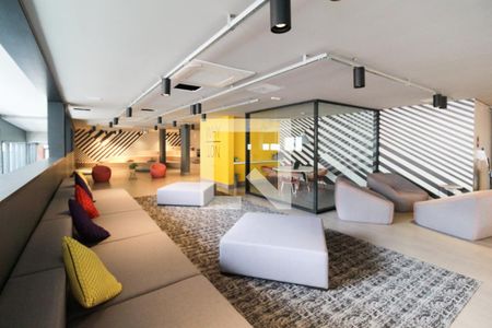 Studio para alugar com 21m², 1 quarto e sem vagaCoworking e living