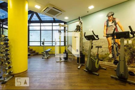 Área comum - Academia de kitnet/studio para alugar com 1 quarto, 30m² em Indianópolis, São Paulo