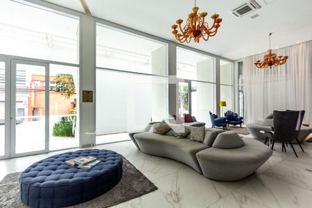 Studio para alugar com 30m², 1 quarto e 1 vaga Studio para alugar com 30m², 1 quarto e 1 vagaHall social