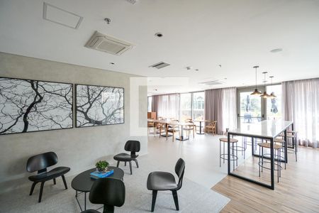 Studio para alugar com 37m², 1 quarto e 1 vaga Studio para alugar com 37m², 1 quarto e 1 vagaSalão de festas