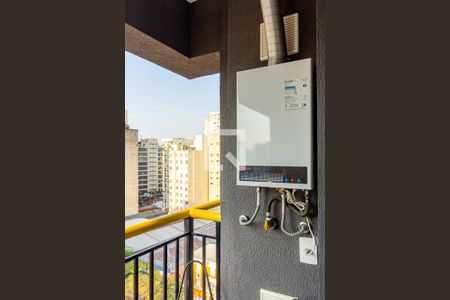 Varanda do Studio de kitnet/studio para alugar com 1 quarto, 28m² em Campos Elíseos, São Paulo