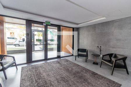 Studio à venda com 41m², 1 quarto e 2 vagasHall social