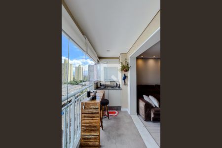 Varanda da Sala de apartamento para alugar com 1 quarto, 46m² em Brás, São Paulo