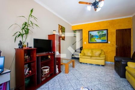 Sala de casa à venda com 3 quartos, 143m² em Vila Scarpelli, Santo André