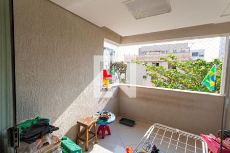 Varanda da Sala de apartamento para alugar com 3 quartos, 97m² em Palmares, Belo Horizonte