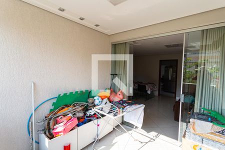 Varanda da Sala de apartamento para alugar com 3 quartos, 97m² em Palmares, Belo Horizonte