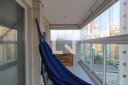 Varanda de apartamento para alugar com 1 quarto, 57m² em Ponta da Praia, Santos