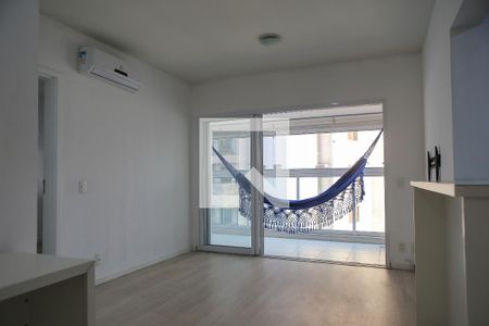Sala de apartamento para alugar com 1 quarto, 57m² em Ponta da Praia, Santos
