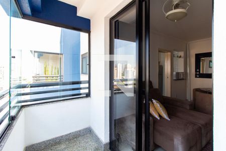 Varanda da Sala de apartamento para alugar com 1 quarto, 47m² em Tatuapé, São Paulo