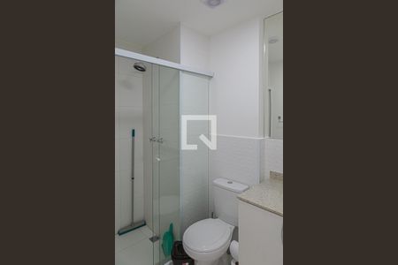 Banheiro  de kitnet/studio para alugar com 1 quarto, 24m² em Consolação, São Paulo
