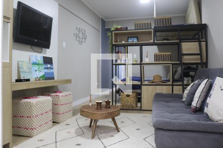 Sala/Quarto de apartamento para alugar com 1 quarto, 37m² em Ponta da Praia, Santos