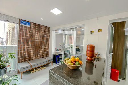 Varanda Gourmet de apartamento à venda com 3 quartos, 96m² em Vila Regente Feijó, São Paulo