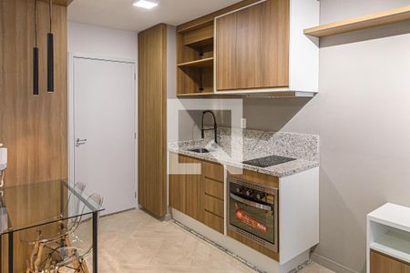 Cozinha de kitnet/studio à venda com 1 quarto, 25m² em Bela Vista, São Paulo