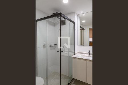 Banheiro de kitnet/studio à venda com 1 quarto, 25m² em Bela Vista, São Paulo