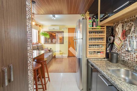 Cozinha e Área de Serviço de apartamento para alugar com 2 quartos, 40m² em Campo Novo, Porto Alegre