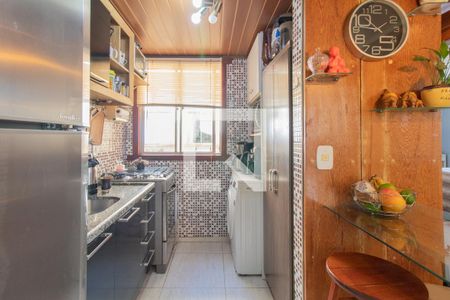 Cozinha e Área de Serviço de apartamento para alugar com 2 quartos, 40m² em Campo Novo, Porto Alegre