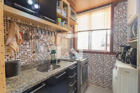 Cozinha e Área de Serviço de apartamento para alugar com 2 quartos, 40m² em Campo Novo, Porto Alegre