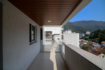 Varanda da Sala de apartamento à venda com 3 quartos, 74m² em Tijuca, Rio de Janeiro