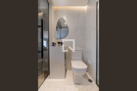 Banheiro da Suíte de apartamento à venda com 1 quarto, 71m² em Pinheiros, São Paulo