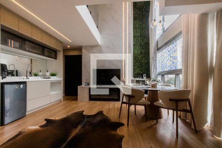 Sala de apartamento à venda com 1 quarto, 71m² em Pinheiros, São Paulo