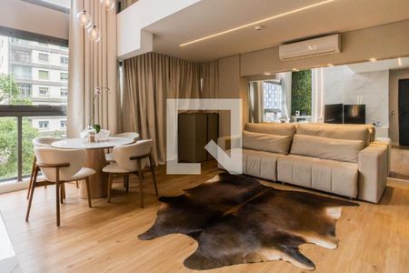 Sala de apartamento à venda com 1 quarto, 71m² em Pinheiros, São Paulo