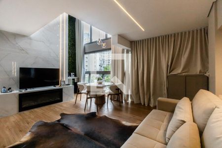 Sala de apartamento à venda com 1 quarto, 71m² em Pinheiros, São Paulo