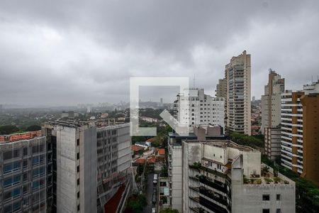 Sala - Varanda 1 Vista de apartamento para alugar com 1 quarto, 133m² em Vila Madalena, São Paulo