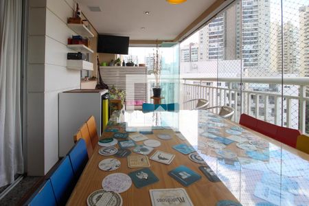 Varanda da Sala de apartamento à venda com 3 quartos, 127m² em Vila Andrade, São Paulo