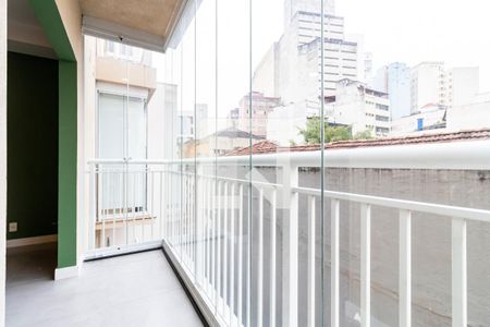 Studio à venda com 28m², 1 quarto e sem vagaVaranda