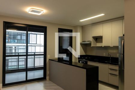 Sala/Cozinha de apartamento à venda com 1 quarto, 52m² em Cerqueira César, São Paulo