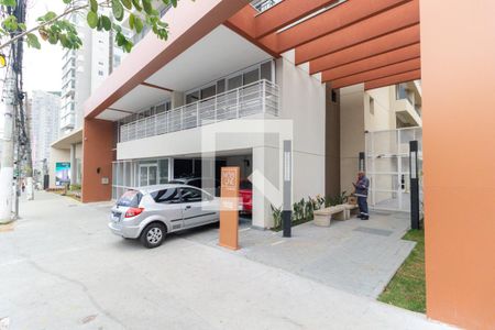 Apartamento para alugar com 32m², 1 quarto e sem vagaFachada e portaria