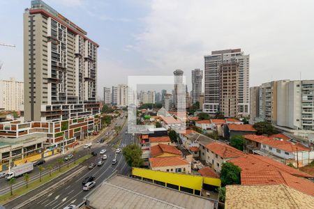 Vista da Varanda de kitnet/studio à venda com 1 quarto, 22m² em Jardim das Acácias, São Paulo