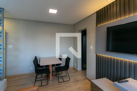 Sala de apartamento para alugar com 1 quarto, 50m² em Lourdes, Belo Horizonte