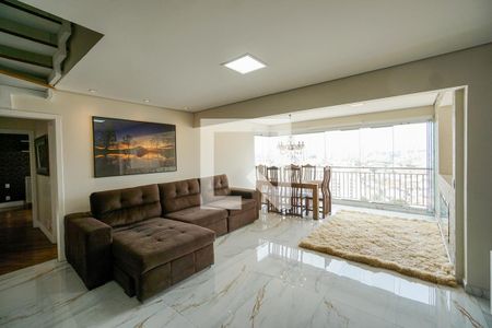 Sala e varanda de apartamento à venda com 4 quartos, 250m² em Chácara Califórnia, São Paulo