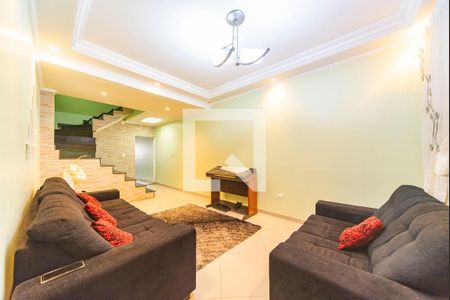 Sala de casa à venda com 4 quartos, 302m² em Parque Sao Vicente, Santo André