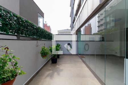 Varanda da Sala de apartamento à venda com 2 quartos, 49m² em Vila Cordeiro, São Paulo