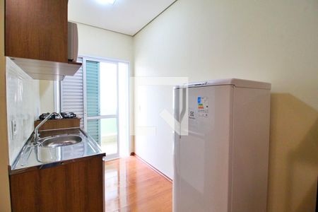 Cozinha de kitnet/studio para alugar com 1 quarto, 25m² em Parque das Nações, Santo André