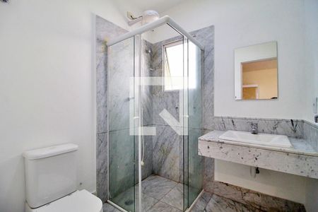 Banheiro do Studio de kitnet/studio para alugar com 1 quarto, 25m² em Parque das Nações, Santo André