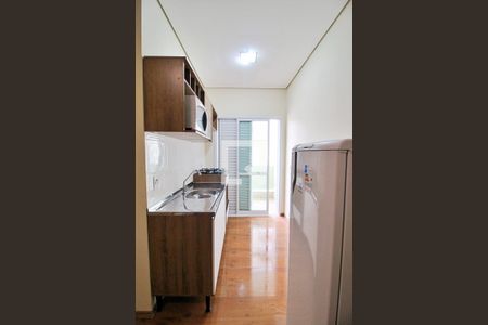 Cozinha de kitnet/studio para alugar com 1 quarto, 25m² em Parque das Nações, Santo André