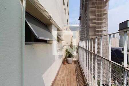 varanda de apartamento para alugar com 1 quarto, 57m² em Indianópolis, São Paulo