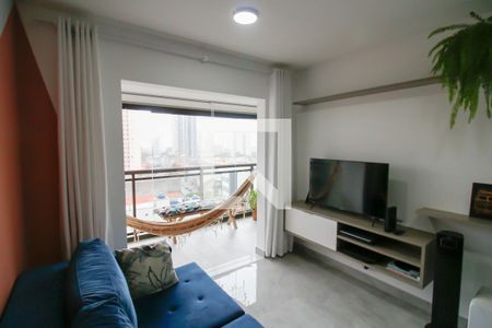 Sala de Estar de apartamento à venda com 1 quarto, 40m² em Tatuapé, São Paulo