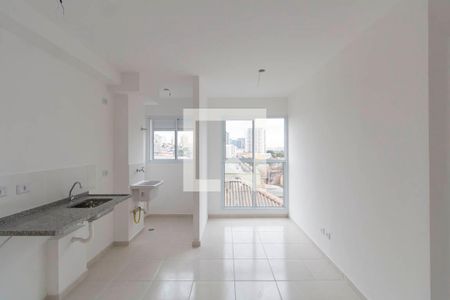 Sala e Cozinha Integrada de apartamento para alugar com 1 quarto, 30m² em Vila Guilhermina, São Paulo