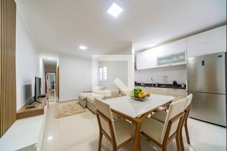 Sala de apartamento à venda com 3 quartos, 75m² em Vila Pires, Santo André