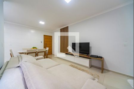 Sala de apartamento à venda com 3 quartos, 75m² em Vila Pires, Santo André