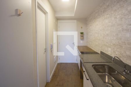 Cozinha de apartamento à venda com 1 quarto, 25m² em Santo Amaro, São Paulo