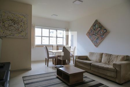 Sala de apartamento para alugar com 2 quartos, 70m² em Gonzaga, Santos